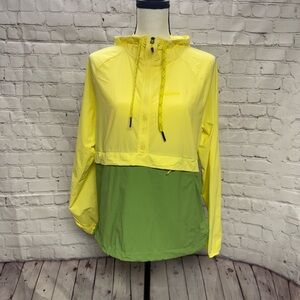 Marmot Two-Tone Yellow and Green Windbreaker
